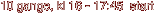 10 gange, kl 16 - 17:45  start 